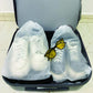 10Pcs 40x30cm Clear Drawstring Travel Shoe Storage Bags