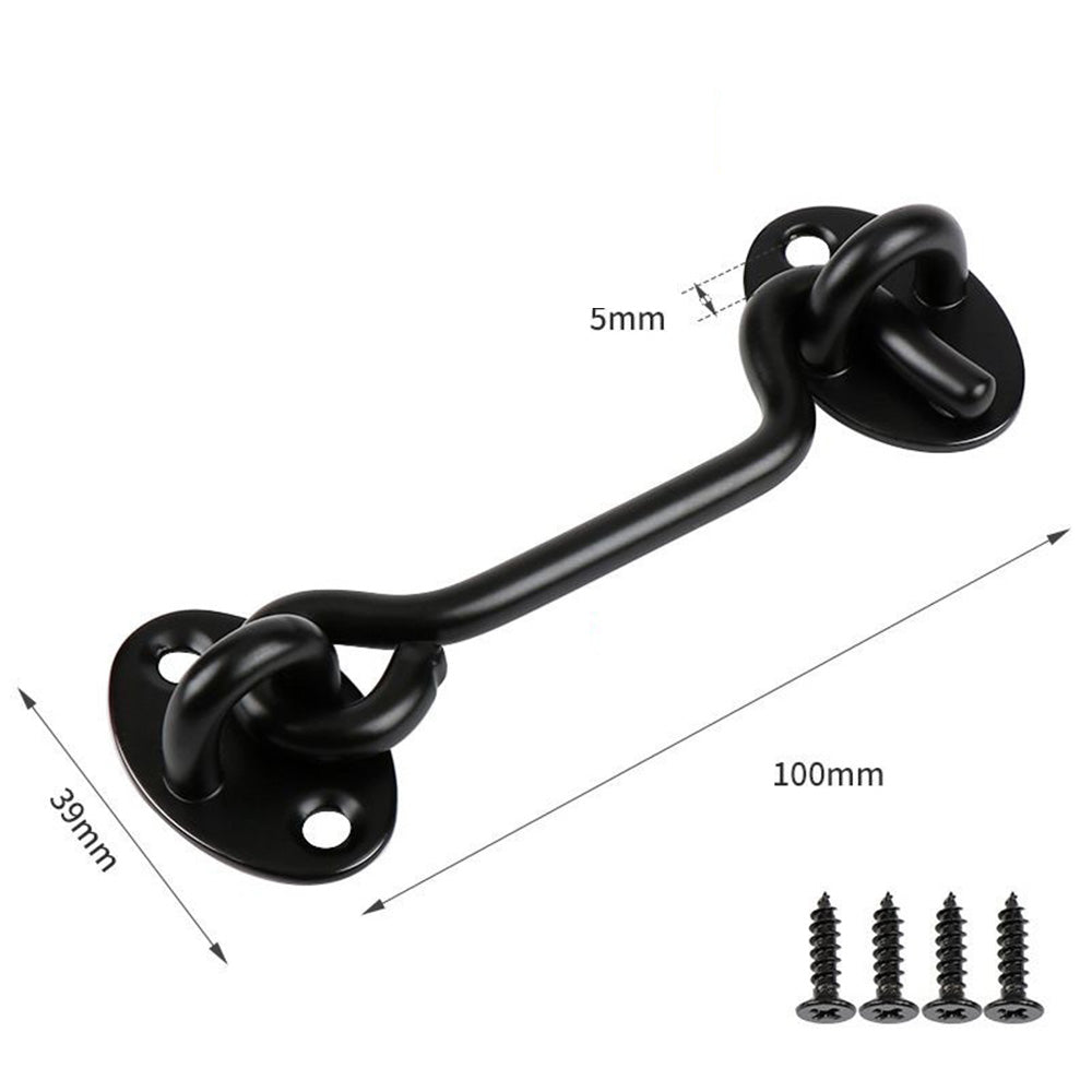 2PCS Stainless Steel Gate Latch Cabin Hook And Eye Latch Lock For Barn Door