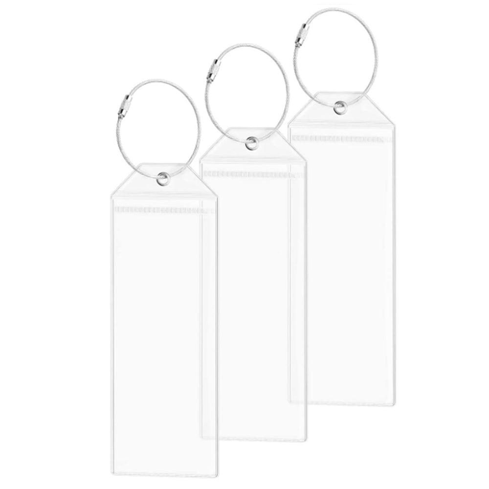 10Pcs Cruise Luggage Tags with Holder Zip Seal and Steel Loops