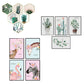 3Pcs Set Plants Animals Wall Paper Wall Muralcreative Wall Stickers