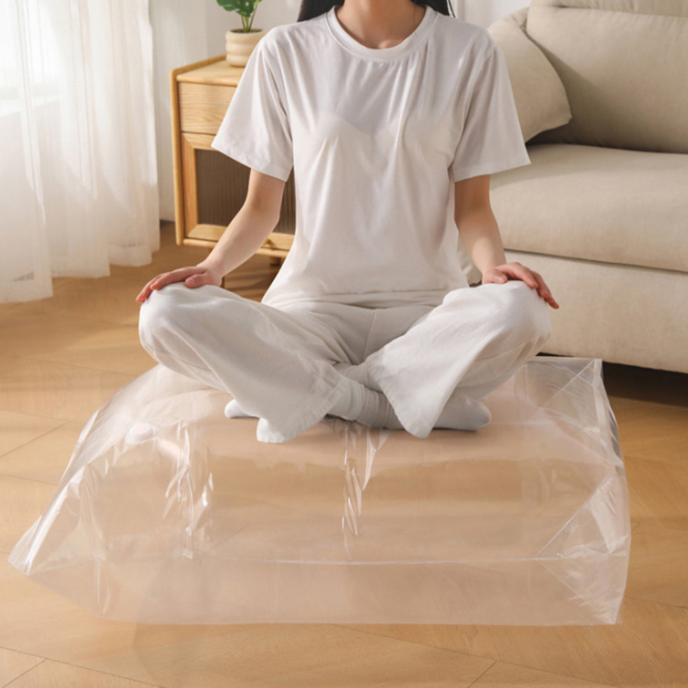 8 Pack 3D Vacuum Compression Storage Bags for Clothes Quilts Travel Space-Saving