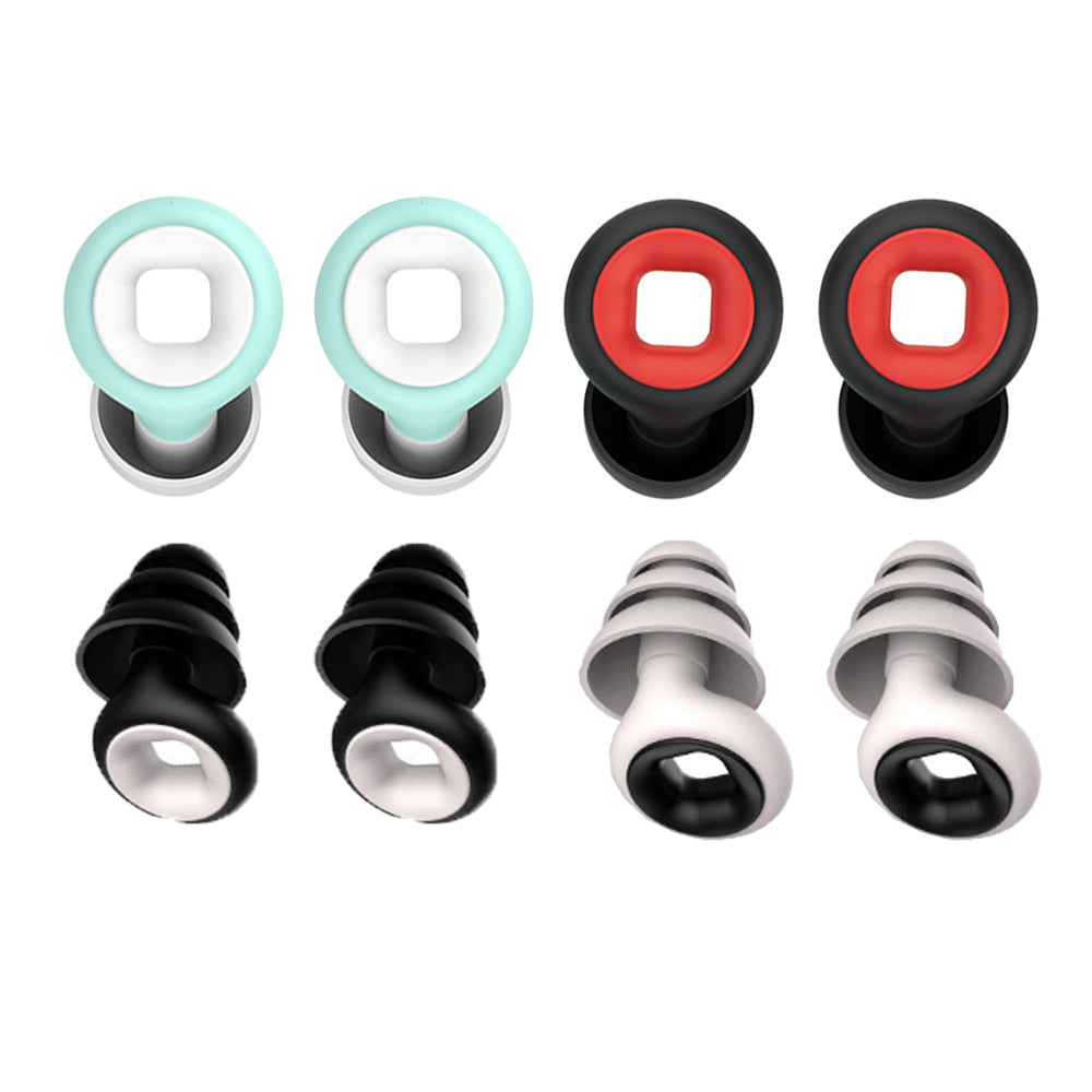 Pair of Reusable Hoop Noise Reduction Earplugs with Storage Box
