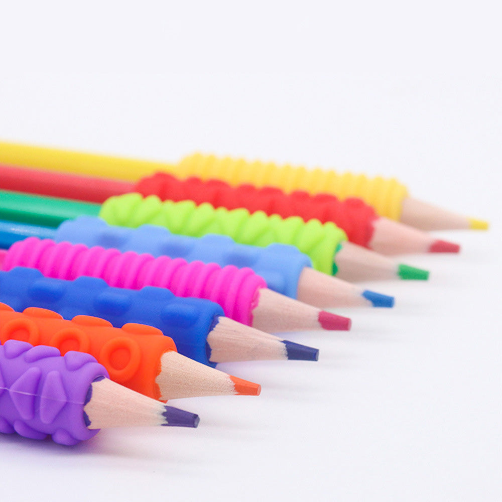 Silicone Textured Sensory Pencil Grip Fidget Toy