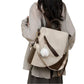 Anti-Theft Backpack with Furry Pom Pom Charm