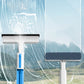 Double-sided Movable 2-in-1 Squeegee Mop with 5 Mop Cloth for Window Floor Cleaning