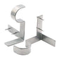 2Pcs Tap In Iron Curtain Rod Brackets for Wooden Window Frames
