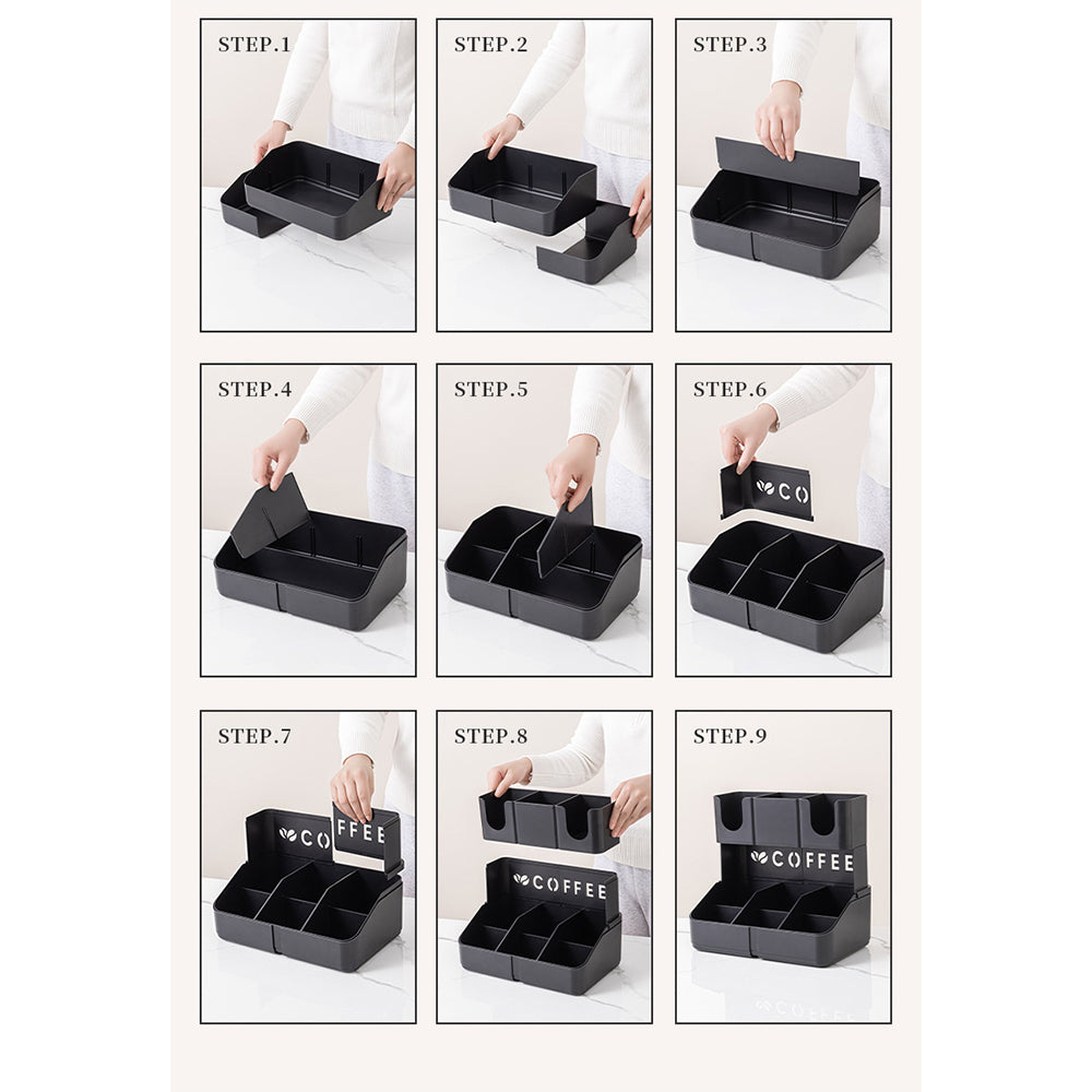 Adjustable Cup Holder Organizer Expandable for Coffee Shop Home Bar