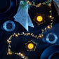 2M 20LEDs Golden Leaves String Lights for Home Xmas Wedding Decor