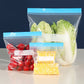 70Pcs Food Storage Bags with Double Zipper Seal Freezer Bags