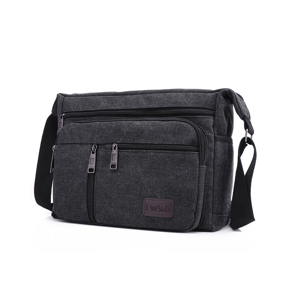 Men's Canvas Shoulder Messenger Bag Crossbody