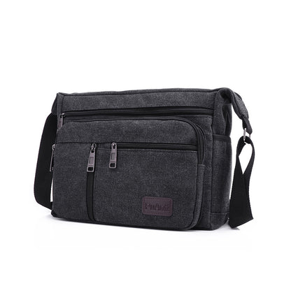 Men's Canvas Shoulder Messenger Bag Crossbody
