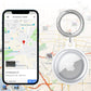 2Pcs For Apple AirTag Case Clear TPU Protective Cover with Key Ring Transparent