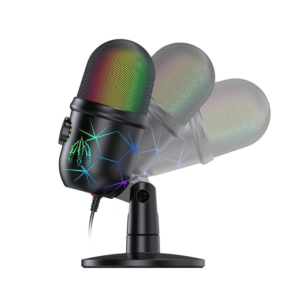 USB Gaming Live Microphone with RGB Luminous