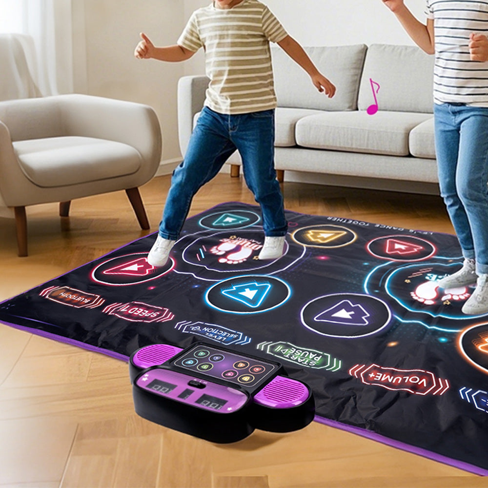Dance Mat Light-up Dance Pad Wireless Bluetooth Music Game Pad