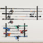 Horizontal Wall Mount Fishing Rod Storage Rack