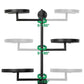 Indoor Wall Mount 3-Tier Rotating Metal Plant Stand for Multiple Plants