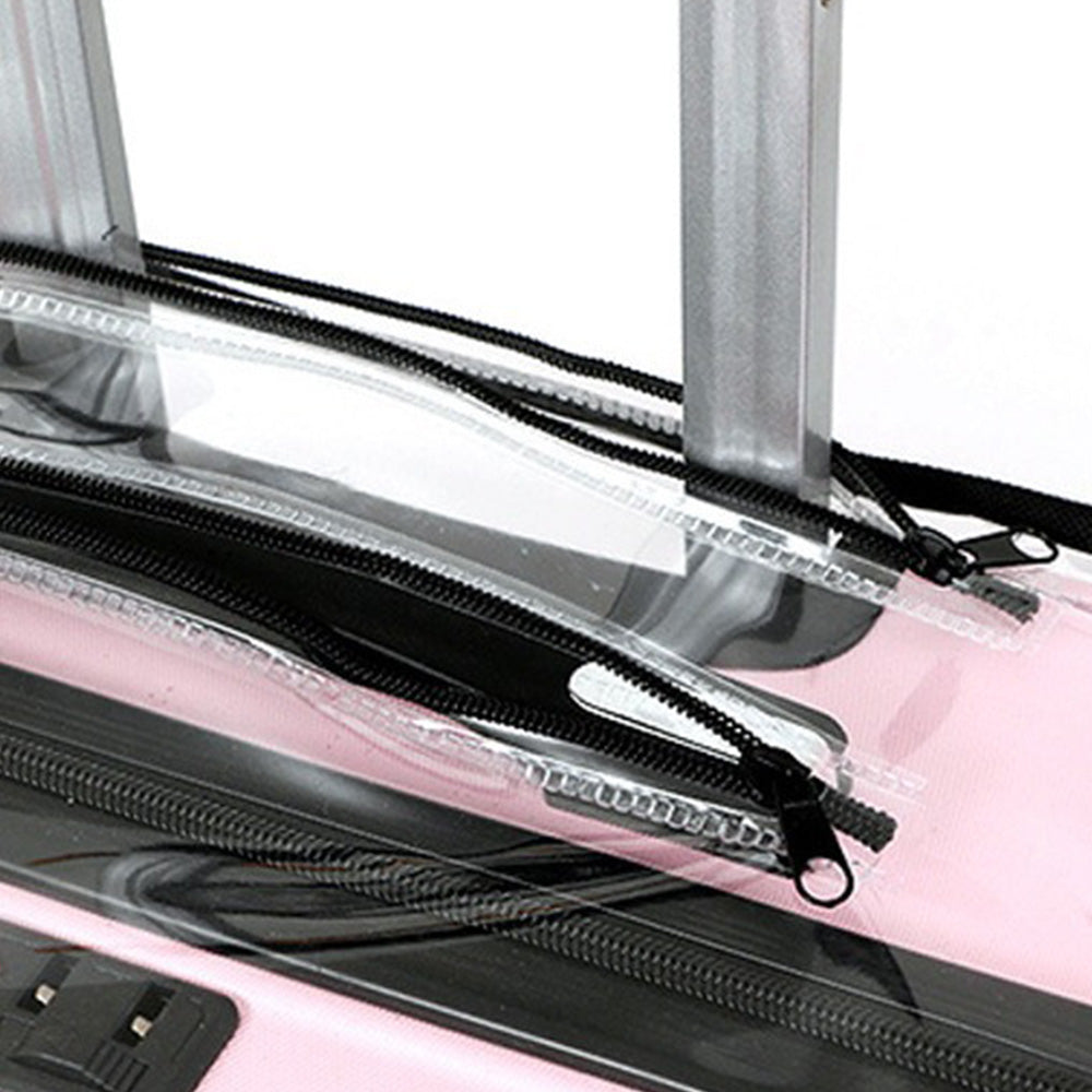 Transparent Water Resistance Luggage Cover Set with Strap for Travel Suitcase Protection