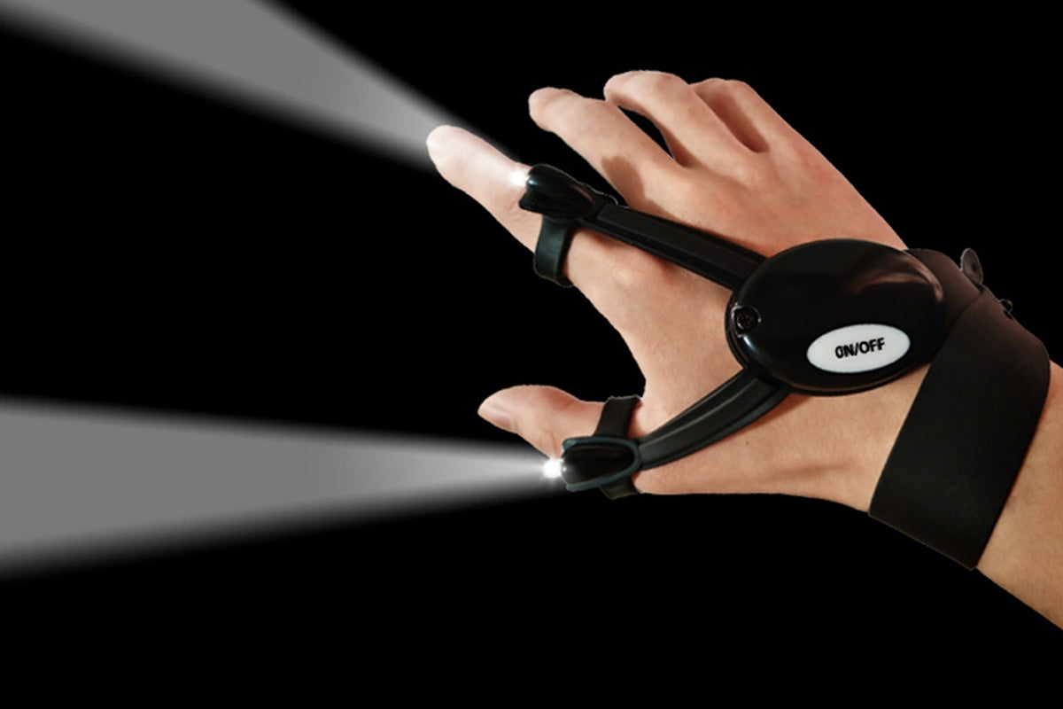Mens LED Flashlight Gloves Outdoor Camping Lighting for Fishing and Repair