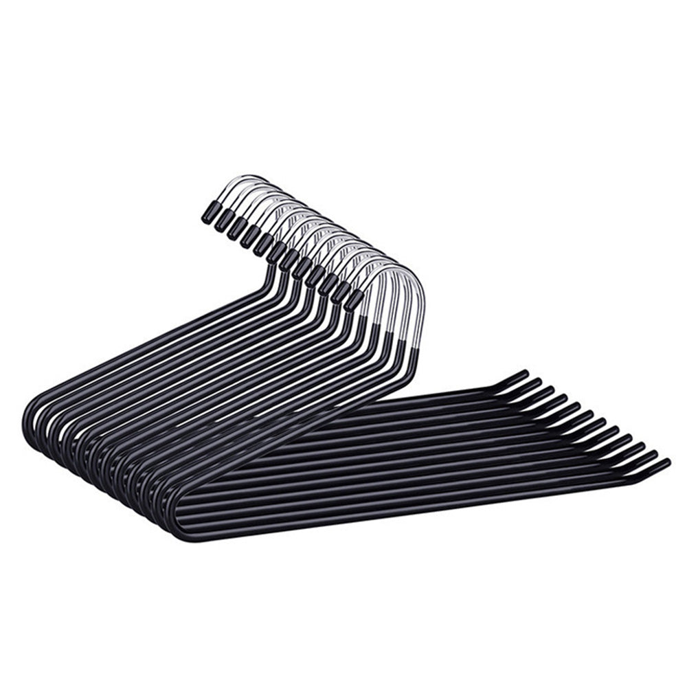10 Pack Heavy-Duty Non-Slip Pant Hangers Metal Open-End Clothes Hanger for Jeans And Blankets