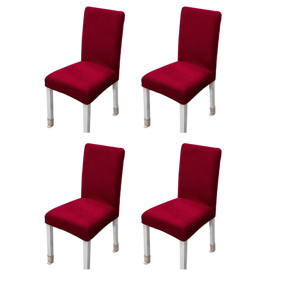 4Pcs Dining Chair Covers Stretch Slipcover Chair Covers Furniture Protector