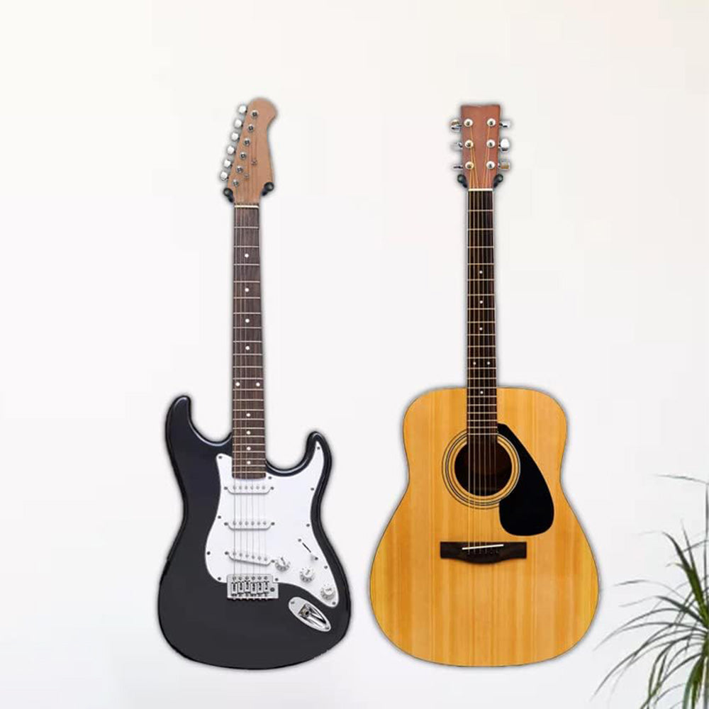 Guitar Wall Mount Walnut Wood Hanger Stand for Acoustic Electric Guitar Banjo Bass