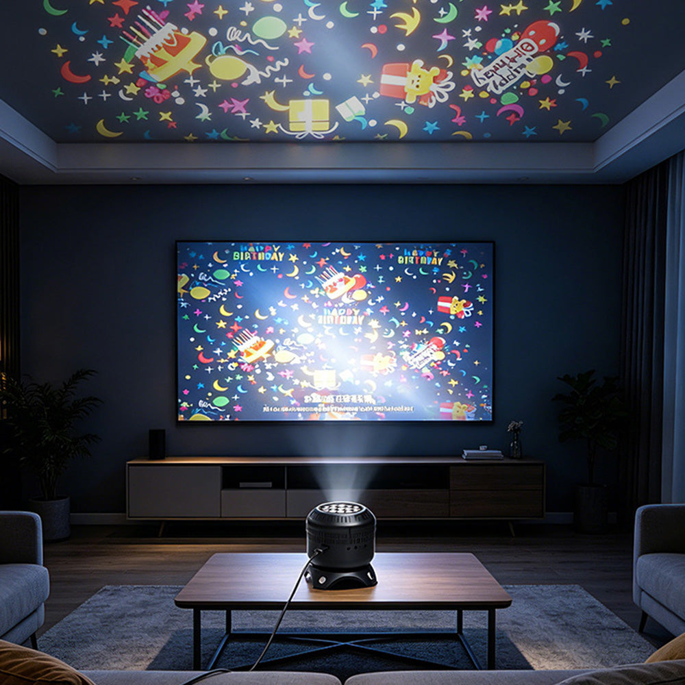 Christmas Projector Lights with 8 Pattern Festival Decoration Projector for Bedroom Living Room Car