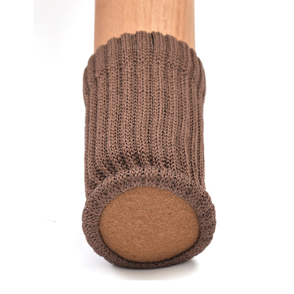8Pcs Knitted Table Chair Leg Socks Sleeve Floor Protector Furniture Feet Cover
