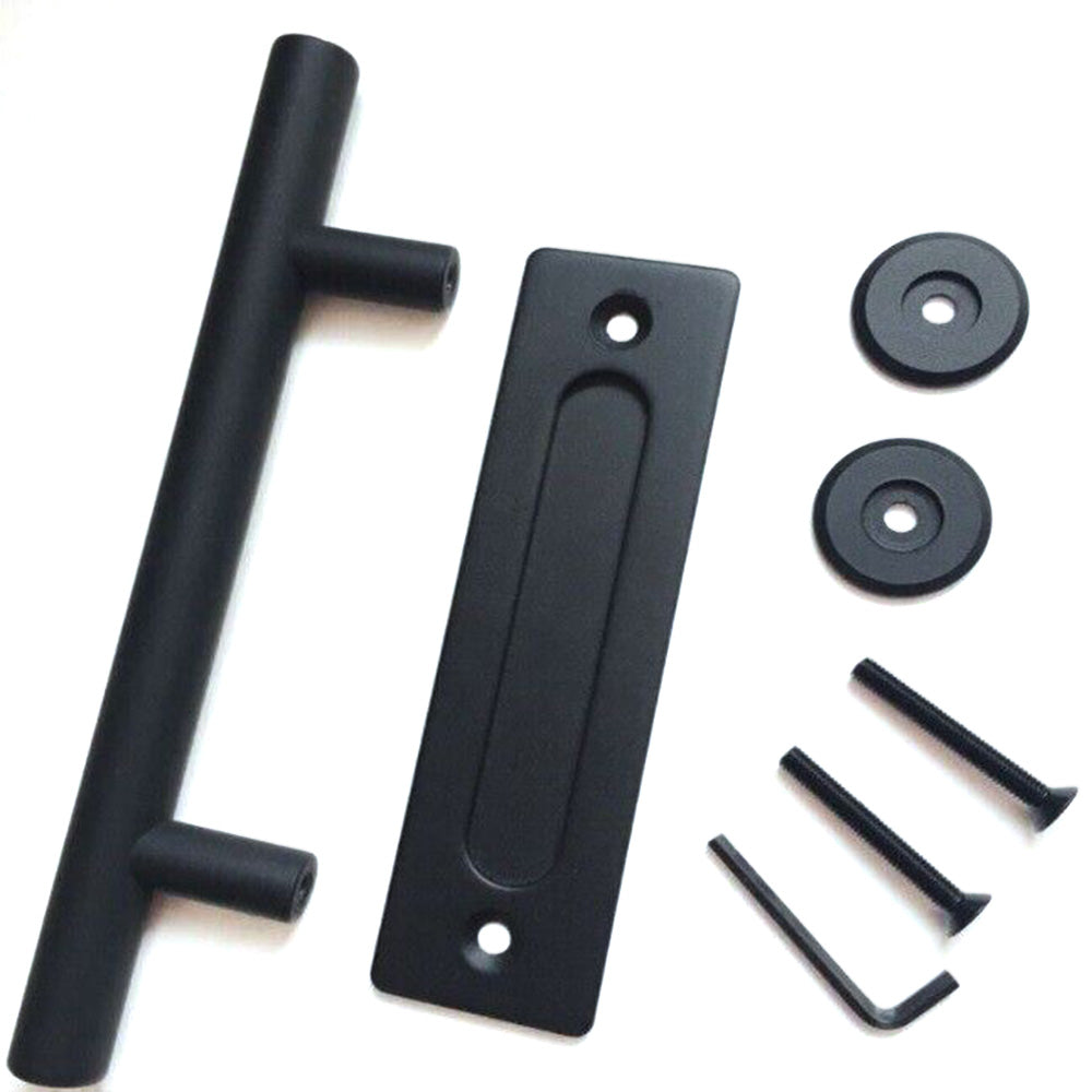 Stainless Steel Barn Door Handle Sliding Hardware with Flush Pull for Wood Door