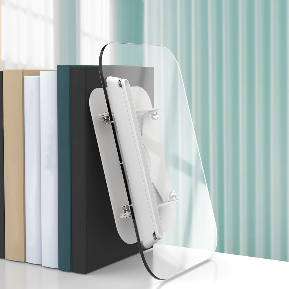 Adjustable Book Stand for Reading with 360 Degree Rotating Base and Page Clips