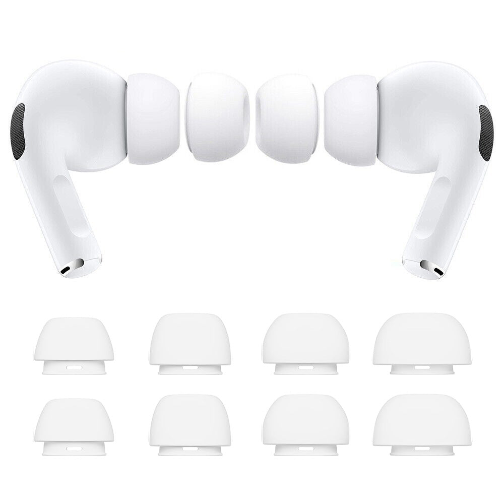 Replacement Ear Tips 4 Pairs For AirPods Pro 2nd 1st Generation With Portable Storage Box