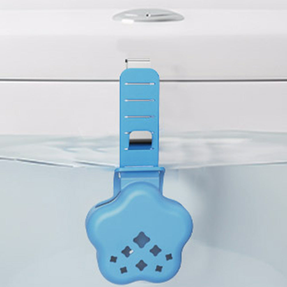 Adjustable Silicone Metal Toilet Tank Cleaning Tablet Hanging Holder
