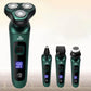 4-in-1 Razor Beard Trimmer Mens Clipper Electric Shaver Cordless USB Charge