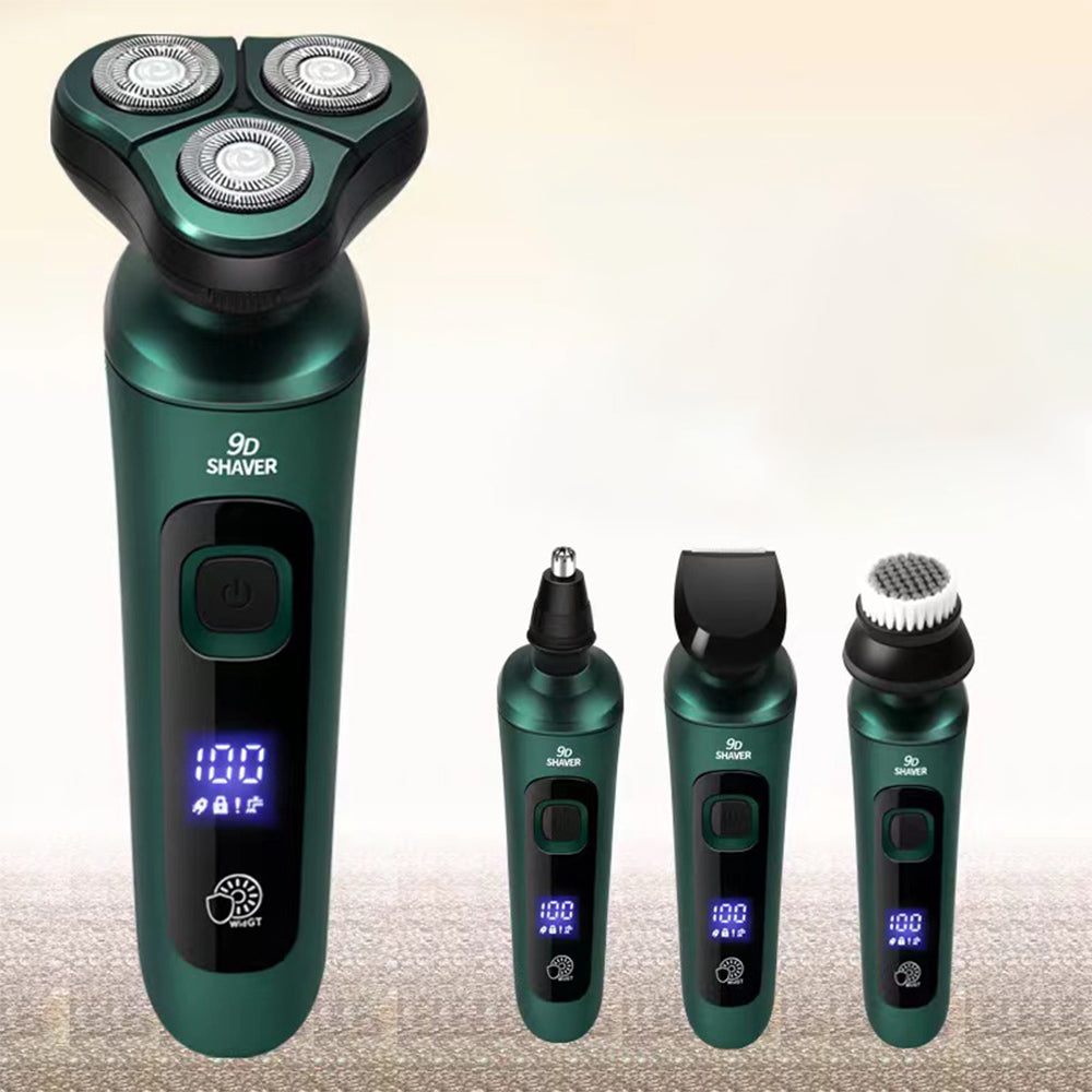4-in-1 Razor Beard Trimmer Mens Clipper Electric Shaver Cordless USB Charge