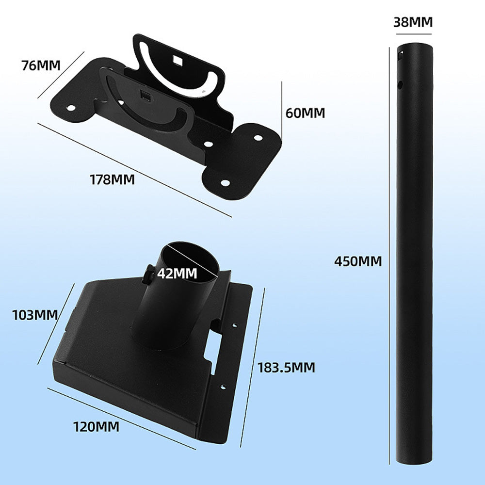 Roof Mount Straight Pipe Bracket with Adjustable Angle for Gen 3 Support
