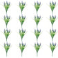 16Pcs Artificial Plants Outdoor Fake Lavender Realistic Plastic Faux Plants for Balcony Patio