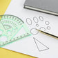 11PCS Plastic Geometric Drawing Templates Set DIY Drafting Stencils Measuring Tools