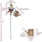 Solar Santa Claus Garden Stake Light Outdoor Christmas Yard Decoration