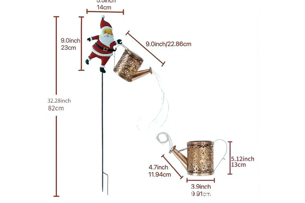 Solar Santa Claus Garden Stake Light Outdoor Christmas Yard Decoration