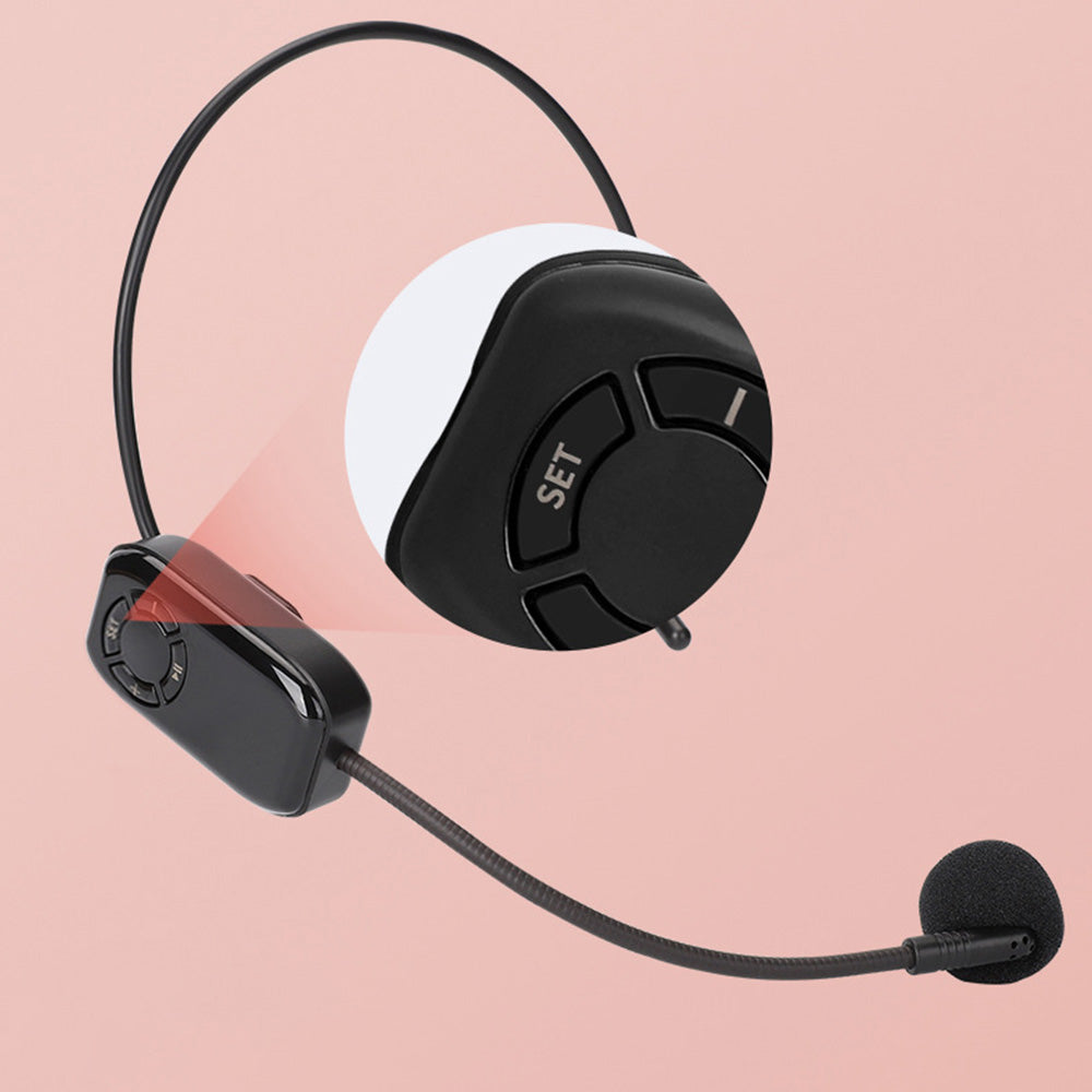 2.4G Wireless Microphone Headset Mic And Handheld 2 In 1 Voice Amplifier