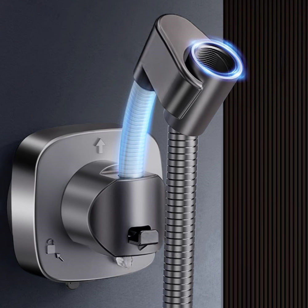 Detachable Suction Cup Shower Head Holder 360 Degree Rotation Adjustment for Bathroom Bathtub Rental Hotel
