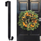 Adjustable Over The Door Wreath Hook Hanger for Christmas Wreath Decoration