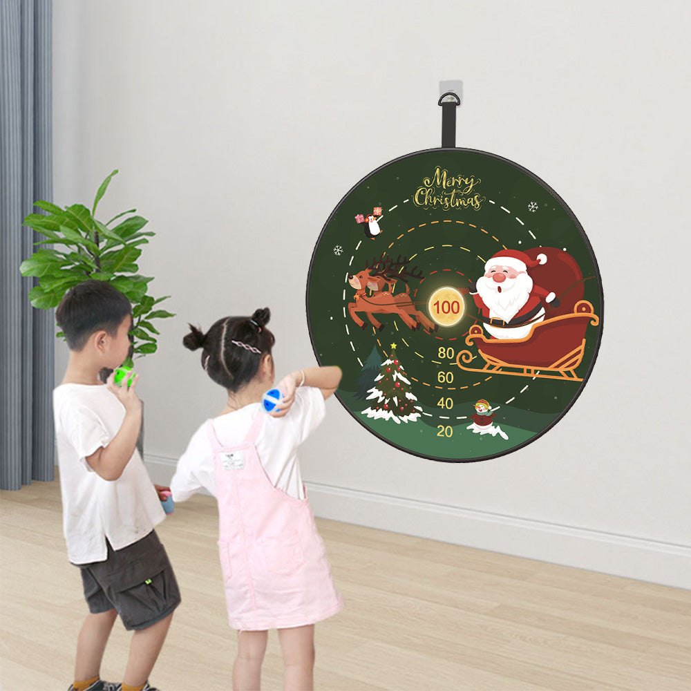 72CM Christmas Large Dart Board With 12 Sticky Balls Dart Board Game