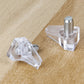 100-Pack Clear Cabinet Shelf Supports Heavy Duty Acrylic Shelf Pins for Glass/Wood Boards