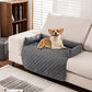Plaid Water-resistant Sofa Pet Blanket Mat with Pillow