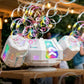 Rechargeable Bubble Machine with RGB Lights for Parties Weddings Events
