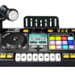DJ Mixer Controller Musical Toy with Mic and LED Lights Piano Keys