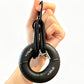 Silicone Grip Strength Ring Hand Exerciser Stress Relief Keychain