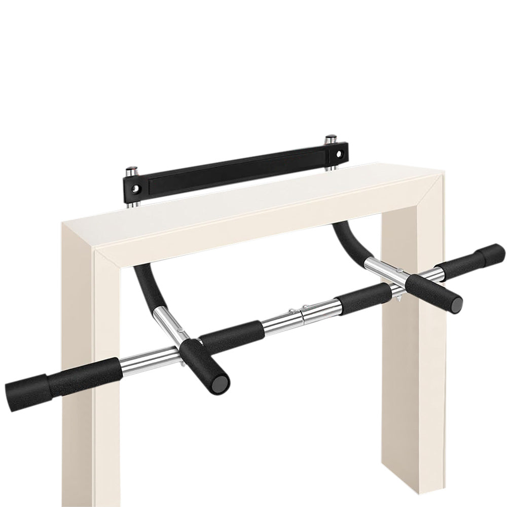 Doorway Pull Up Bar No Drill Home Gym Equipment for Chin Ups and Arm Training