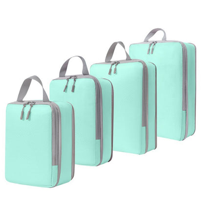 4Pcs Travel Storage Compression Luggage Bags Packing Cube Organizer