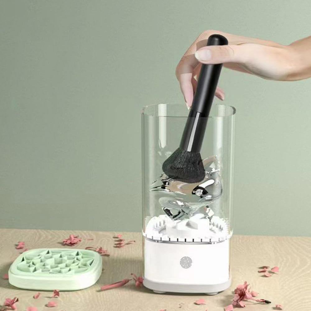 Electric Makeup Brush Cleaner and Dryer Machine Automatic Brush Fast Cleaning Tool